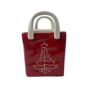 SALE - Porcelain Christmas Gift Bag